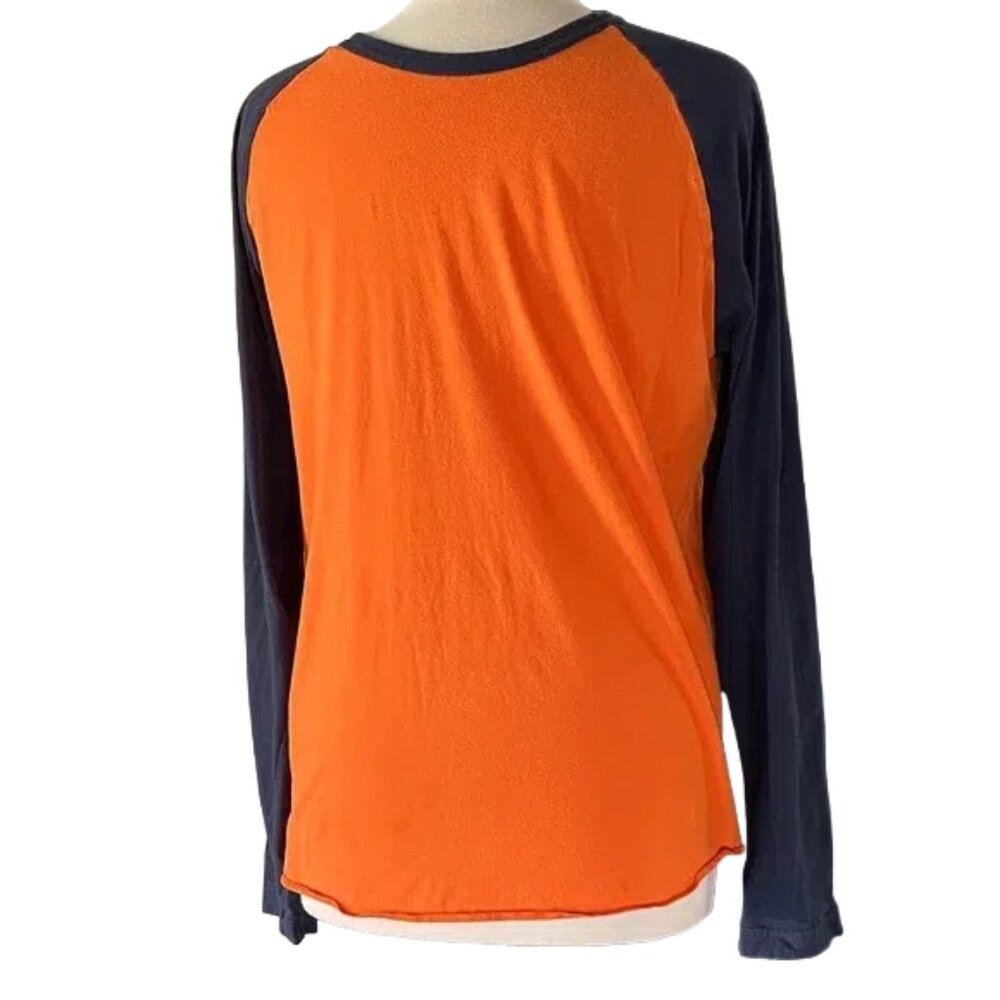 Old Navy Orange and Navy Long Sleeve Tee